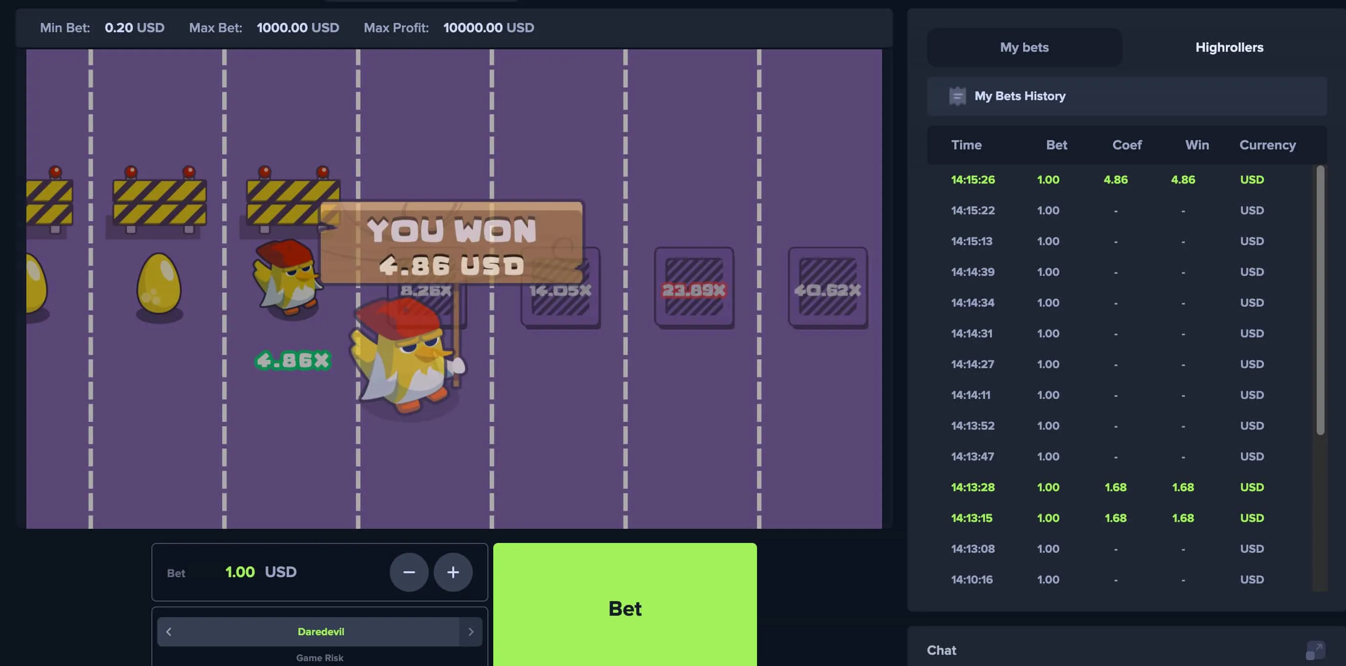 Die Chicken Cross Demoversion von Upgaming